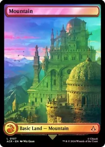 Mountain #107 Foil Full Art Assassin's Creed NM MTG - Picture 1 of 1