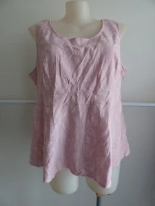 Pink Sleeveless Tectured Flared Waist Top ... AUTOGRAPH ... Size: 22 #D1223 - Picture 1 of 6