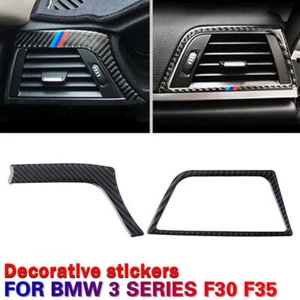 Real Carbon Fiber Side Air Vent Outlet Cover For BMW F30 GT F34 2013-2019 2014 - Bild 1 von 6