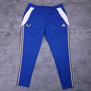 ADIDAS Pitch 2 Street Messi Soccer Pants Mens Size XL Semi Lucid Blue - Picture 1 of 7