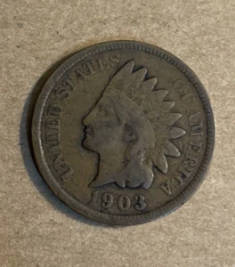 1903 Indian Head Cent. Good Detail - Picture 1 of 2