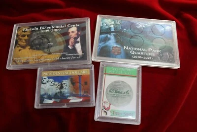 4-H.E. FUNDOS PARA MONEDAS HARRIS, STOCK NUEVO, PARQUES, PRESIDENTES, ÁGUILAS, CENTAVOS Foto 1 de 4