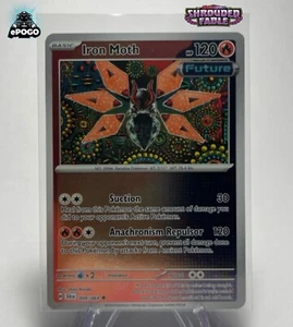 Iron Moth 009/064 Holograma Inverso Pokemon Juego de Cartas Coleccionables: Fábula Cubierta COMO NUEVO ENVIADO HOY - Imagen 1 de 2