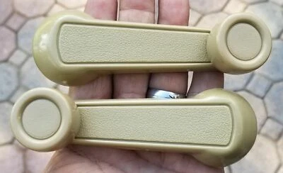 Window Crank Lever Roller Handle Beige for Honda Civic,Acord,Prelude 1973-1981 - Image 1 of 3