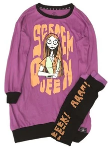 Nightmare Before Christmas Womens Purple Nightgown Sleepshirt & Socks - Picture 1 of 2