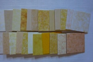 Retro Fliesen 15 x 15 cm gelb 70er Jahre Viele Muster zur Auswahl - Bild 1 von 24