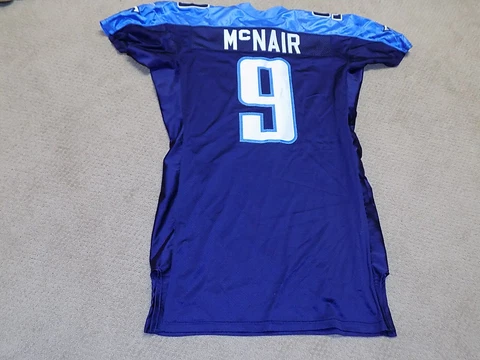 Steve McNair Game Worn Jersey 2004 Tennessee Titans Cover
