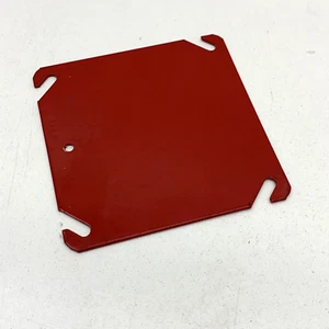 (10-Pack) Hubbell-Raco 911-8 Fire Alarm Square 4" Box Flat Blank Cover - Picture 1 of 5