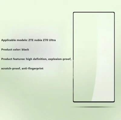 Flat Screen Tempered Glass Protective Film Compatible with ZTE nubia Z70 Ultra - Image 1 of 4