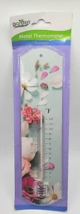 Factory Sealed New Garden Collection Metal Thermostat 10.6 in. Spring Themed! - Picture 1 of 4