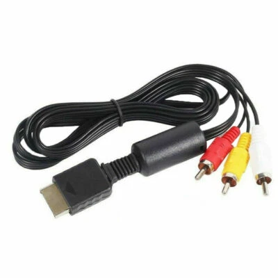6ft AV Cable to RCA TV Audio Video Stereo Cord Cable For PS1 PS2 PS3 Playstation - Image 1 of 4