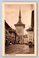 c1926 Zytglogge Clock Tower, Bern, Switzerland Postcard