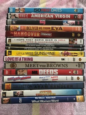 DVD Movies Comedy, Lot of 16 Hangover, Mr Deeds, Meet The Browns American Virgin Foto 1 de 4