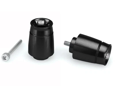 Puig Black Sport Bar Ends Kawasaki Versys 650 Grand Tourer 2015-2022 - Image 1 of 3