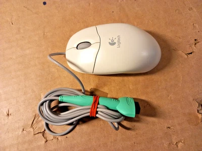 Logitech M-SBJ96 Mechanical Mouse Wired PS/2 Scroll Wheel 2-Buttons for PC - Image 1 of 4