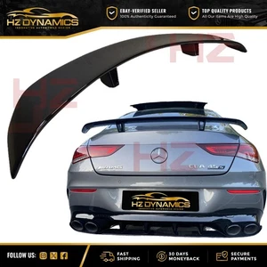 FÜR MERCEDES CLA 45 LOOK GLANZ SCHWARZ HECK KOFFERRAUM SPOILER LIPPE SPOILER C118 2019-23 - Bild 1 von 19