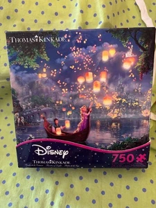 Thomas Kinkade 24X18 Puzzle Disney Tangled Ceaco 750 Piece Rupunzel New - Picture 1 of 2