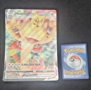 Pokémon TCG: Meowth VMAX - SWSH005 - Jumbo Card - Black Star Promo - Picture 1 of 1