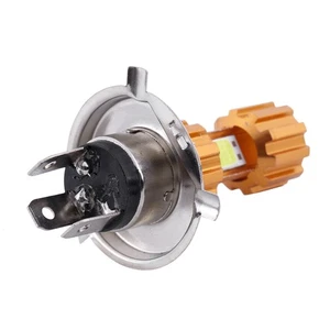 2X H4 18W 2000LM Motorcycle LED Headlight Bulb 3 COB Hi/Lo Super Bright2755 - Foto 1 di 9