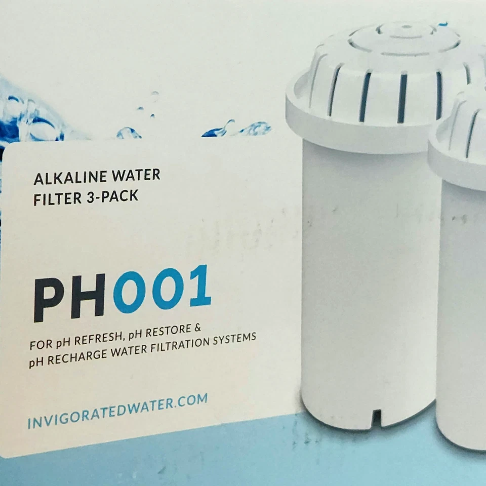 PH001 Invigorated Water White Alkaline Water Filter Replacement (2 Filters) - Image 1 of 4