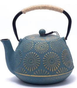 MILVBUSISS Cast Iron Teapot, Tea Kettle for Stove Top with Infuser 1200ml - Picture 1 of 6