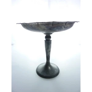 Plato de tuerca de pedestal vintage peltre insico - Imagen 1 de 9