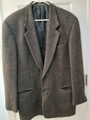 Casaco esportivo vintage Mani tamanho 40 jaqueta pura lã virgem Saks Quinta Avenida Itália - Imagem 1 de 4