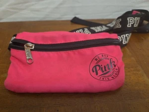 Victoria’s Secret PINK Fanny Pack Adjustable Waist Belt Bag We Run This Beach - Picture 1 of 5