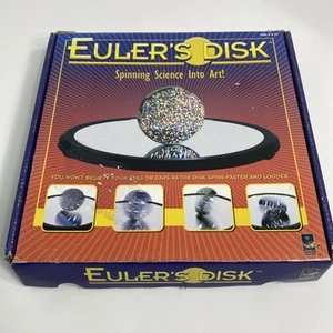 Juguete científico giratorio Euler's Disk 2017 de Toysmith disco de acero cromado - Imagen 1 de 8