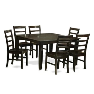 7 Pc Dining room set-Dinette Table with Leaf and 6 Dinette Chairs - Picture 1 of 4