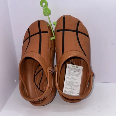 Crocs Junior Classic Basketball Clog Orange Size 4 - Image 1 of 4