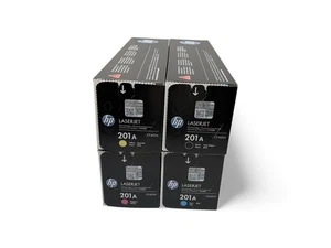 HP 201A LaserJet Tonerkartuschen - Schwarz, Cyan, Magenta, Gelb (4er Pack) - Bild 1 von 1