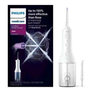 Philips Sonicare Cordless Power Flosser 3000 - 2 boquillas - HX3826/21 - NUEVO - Imagen 1 de 11