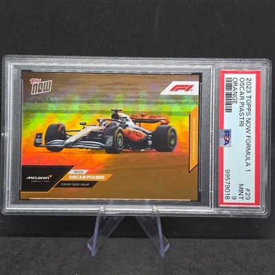 2023 Topps NOW F1 OSCAR PIASTRI Career Best Result RC Orange /99 #29 PSA 9 - Image 1 of 2