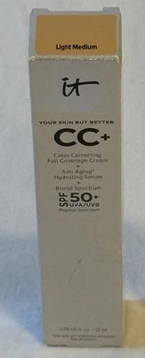 IT Cosmetics CC+ Cream with SPF 50 ~ Light Medium 1.08oz. - Image 1 of 4