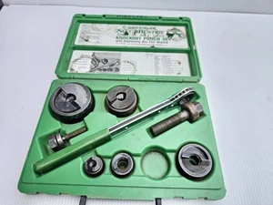 Greenlee 7238SB 1/2"-2" Slug-Buster Knockout Kit with Ratchet Wrench & Case - Picture 1 of 9