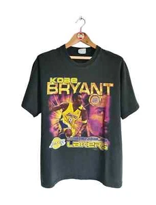 Vintage Kobe Bryant Player 2000s Coin t-shirt LA Lakers Basketball NBA Size L - Picture 1 of 12