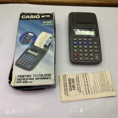 Casio Printing Calculator HR-8B 10-Digit - Image 1 of 4