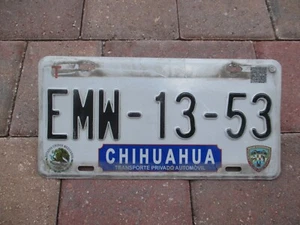 Mexico Chihuahua Auto license plate # EMW - 13 - 53 - Bild 1 von 1