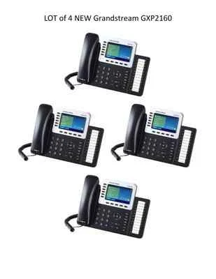 LOT of 4 New Grandstream GXP2160  6 Line HD IP  w/ Color Display-FREE SHIPPING - Image 1 of 4