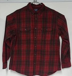 Faded Glory Plaid Flannel Shirt Adult XL/XG Red (46-48) - Picture 1 of 15