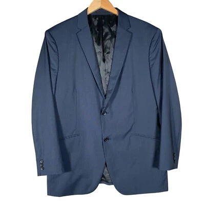 THEORY Blazer Men's 42R 44R Rodolf Selago Navy Blue Micro Check Sport Jacket - Image 1 of 4