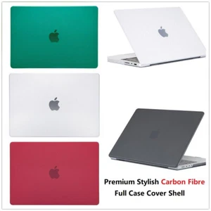 Carbon Fibre Hard Case Full Cover for MacBook Air/Pro 13/14/15/16(M1/M2/M3) - Picture 1 of 21