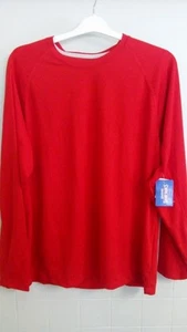 ACTIVEWEAR Large Athletic Weave Knit Red Top Comfortable & New - Picture 1 of 2