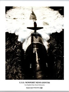 Photo USS Newport News SSN 750 Los Angeles Class Attack Submarine Shipbuilding - Bild 1 von 2