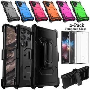 Funda/Protector de Pantalla con Clip de Cinturón Ultra Resistente para Samsung Galaxy S22/Plus/Ultra Resistente - Imagen 1 de 97
