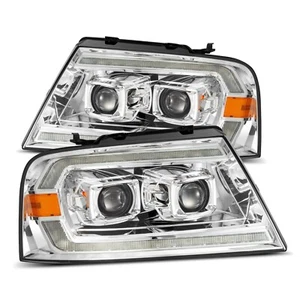 For 04-08 Ford F150 06-08 Mark LT Chrome Luxx LED Projector Headlights Headlamps - Picture 1 of 12
