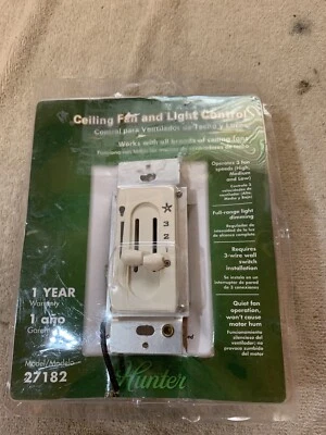 Hunter吊扇和灯控制全风扇3速风扇/灯双滑 — 第 1/3 张图片