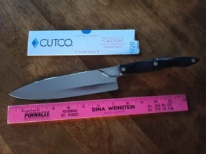 CUTCO 1728 KE Petite Chef Knife Classic Dark Brown Handle Made In U.S.A. NEW - Picture 1 of 3