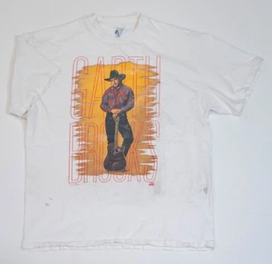 Garth Brooks On Tour Vintage 1992 Country Single Stitch T-Shirt Size XL Distress - Picture 1 of 19